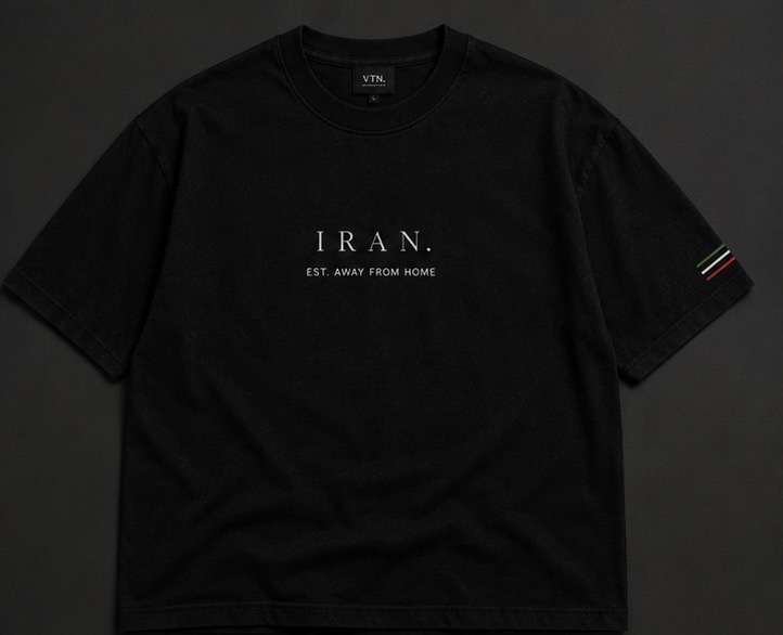 تیشرت مشکی İRAN R